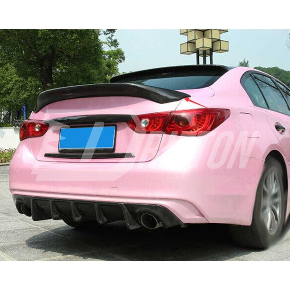 ASPEC Style Carbon Fiber Trunk Spoiler Rear Spoiler For Infiniti Q50 Q50S 2013-2024