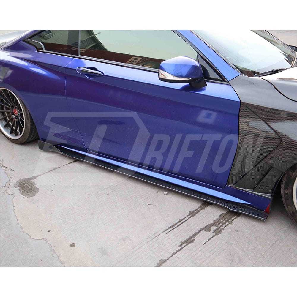 Carbon Fiber Side Skirt For INFINITI Q50 2013-2024