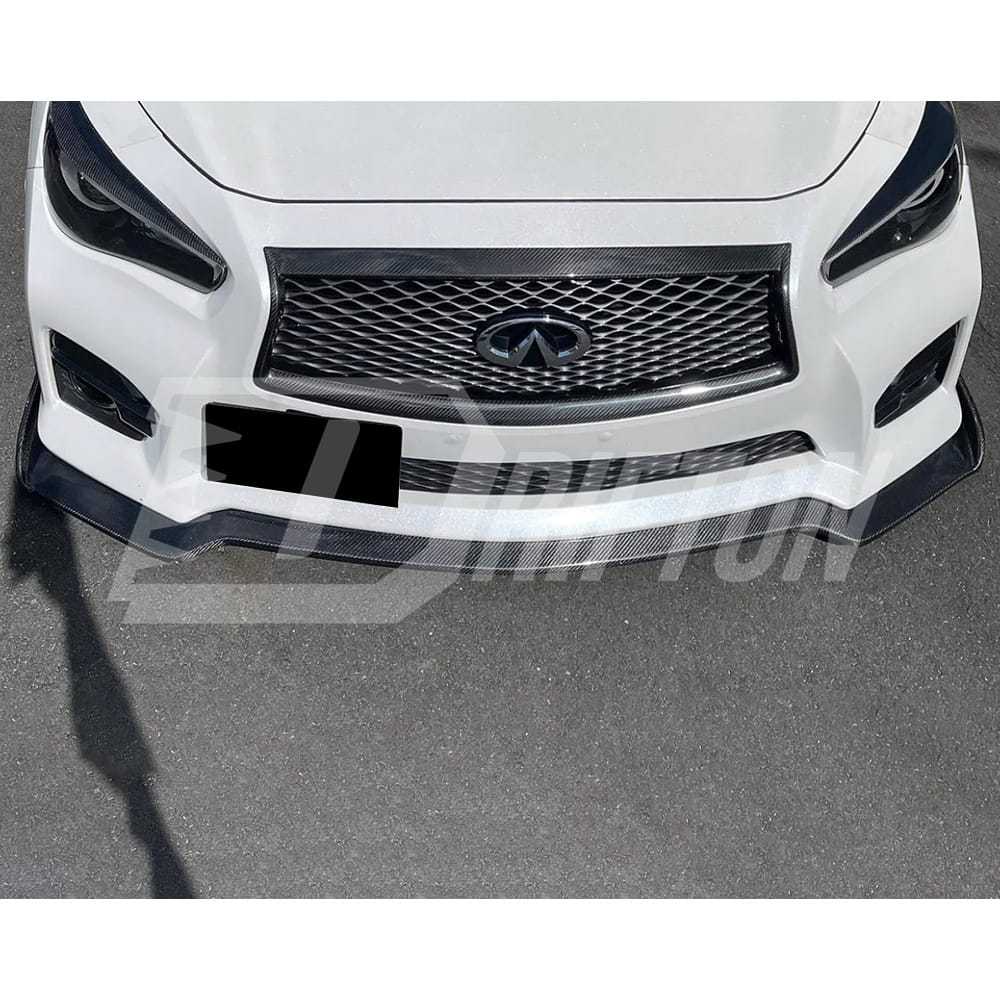 A Style Carbon Fiber Front Lip For INFINITI Q50 2018-2024