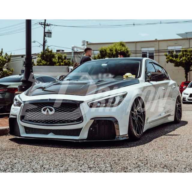 Drifton Style Carbon Fiber Hood For Infiniti Q50 2013-2024