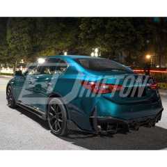 Project Black S Concept Style Partial Carbon Fiber  Body Kit For Infiniti Q50 2013-2024
