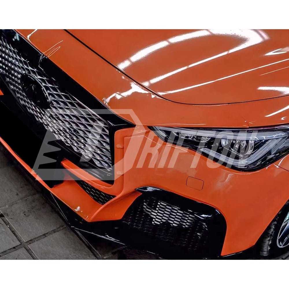 Project Black S Concept Style Partial Carbon Fiber Front Bumper For Infiniti Q50 2013-2024