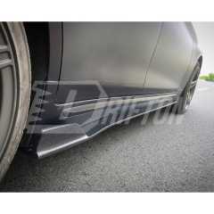 Project Black S Concept Style Carbon Fiber Side Skirt For Infiniti Q50 2013-2024