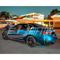Project Black S Concept Style Partial Carbon Fiber  Body Kit For Infiniti Q50 2013-2024