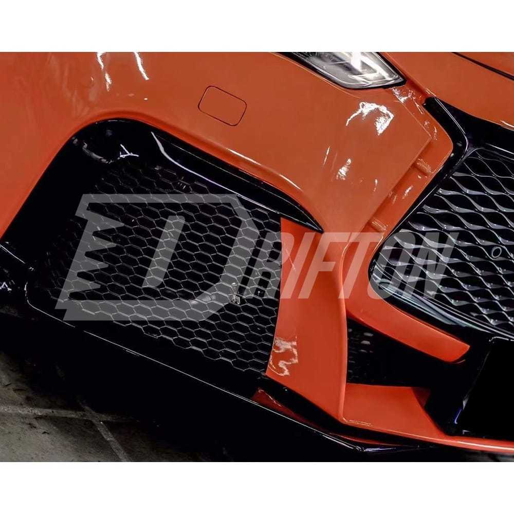 Project Black S Concept Style Partial Carbon Fiber Front Bumper For Infiniti Q50 2013-2024