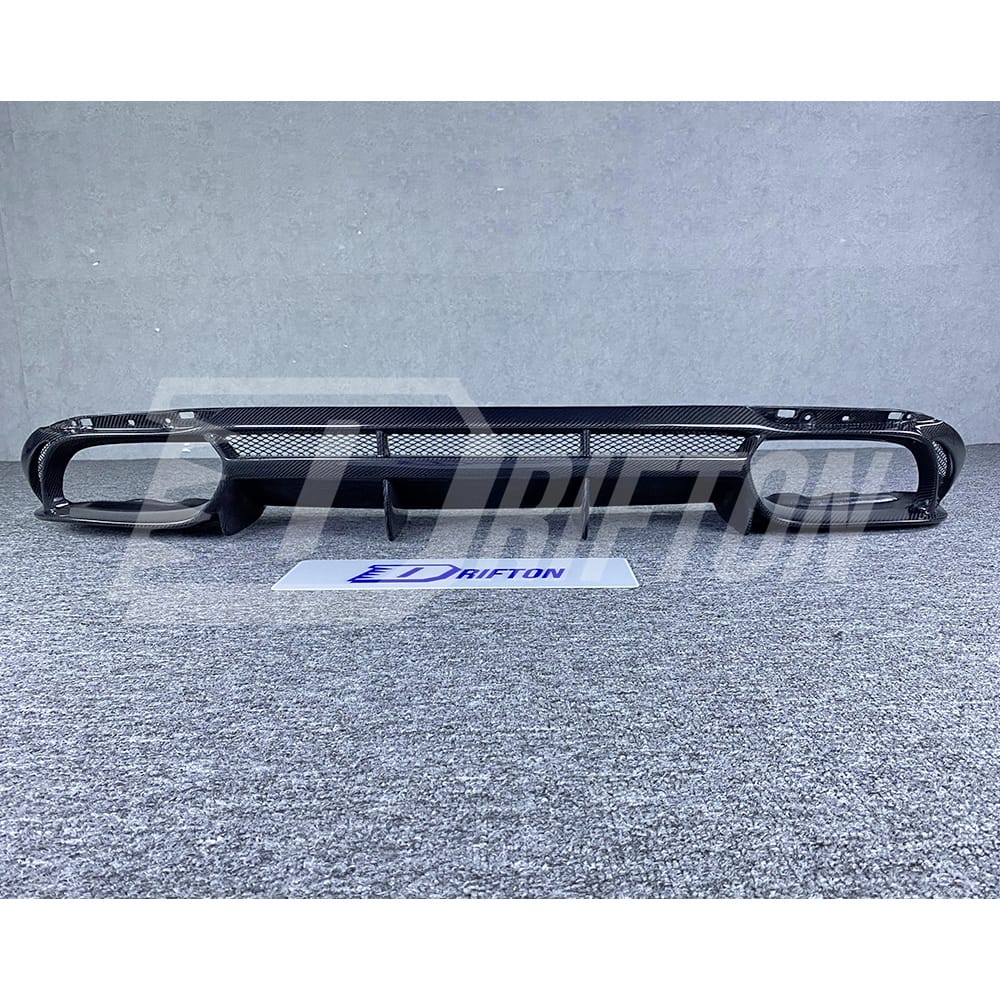 A Style Carbon Fiber Rear Diffuser For Alfa Romeo Giulia Base Ti 2016-2023