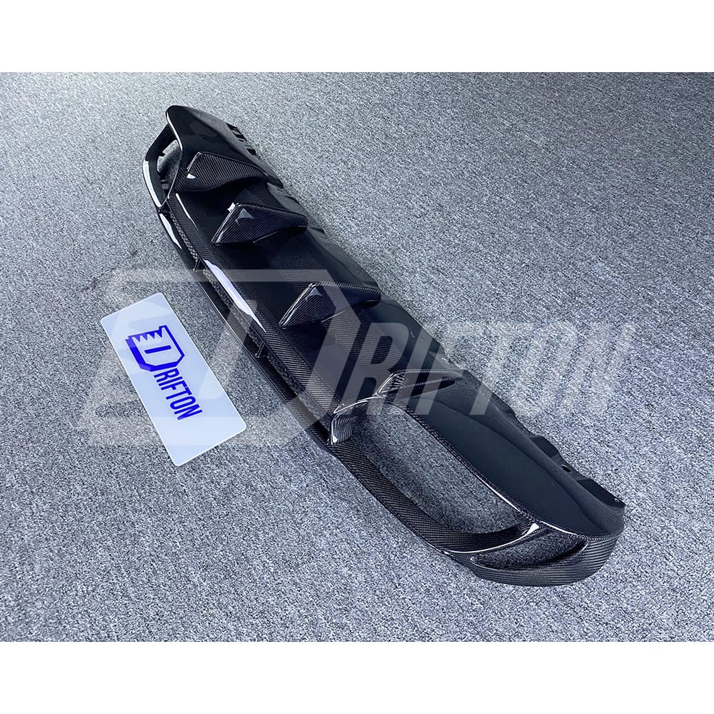 A Style Carbon Fiber Rear Diffuser For Alfa Romeo Giulia Base Ti 2016-2023