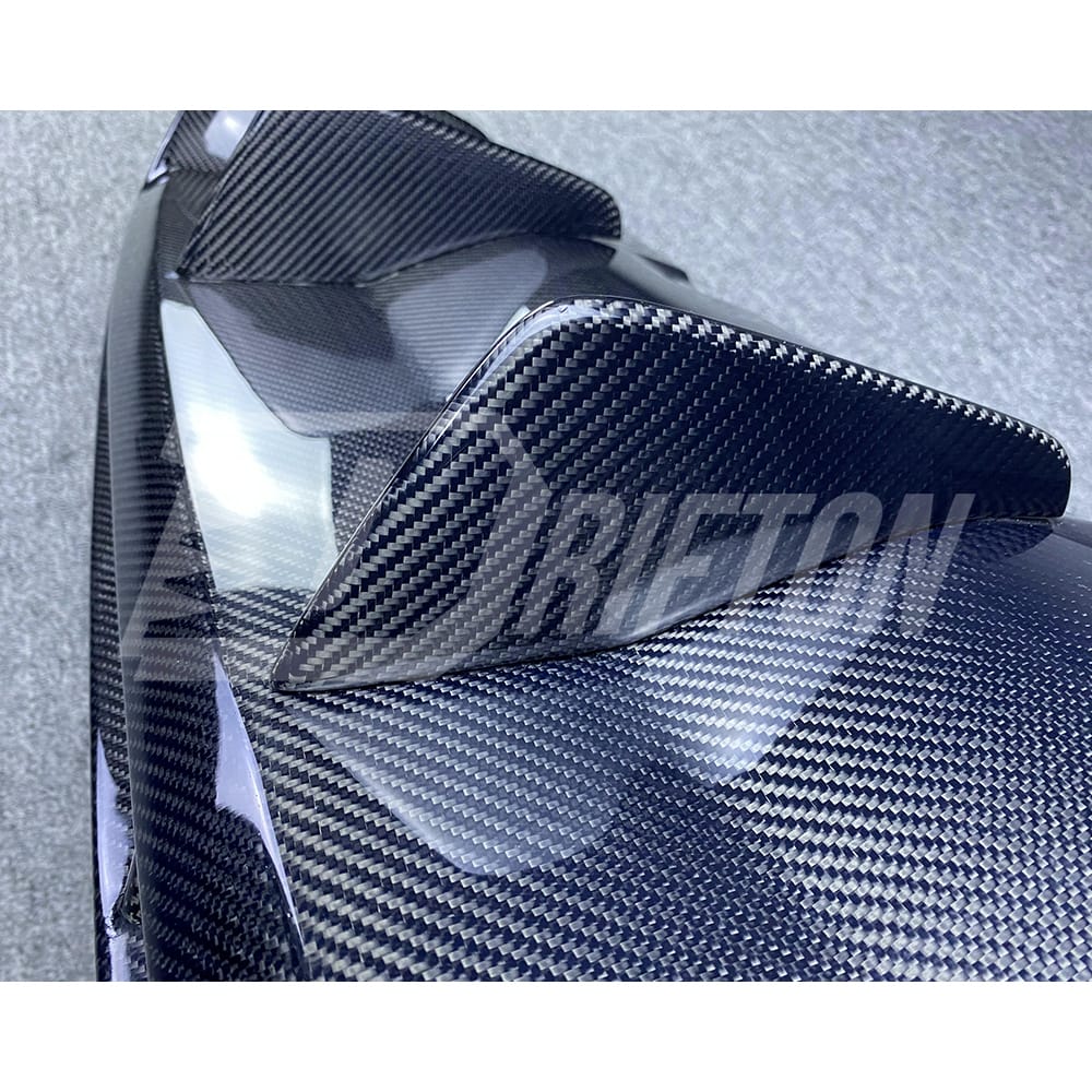 A Style Carbon Fiber Rear Diffuser For Alfa Romeo Giulia Base Ti 2016-2023
