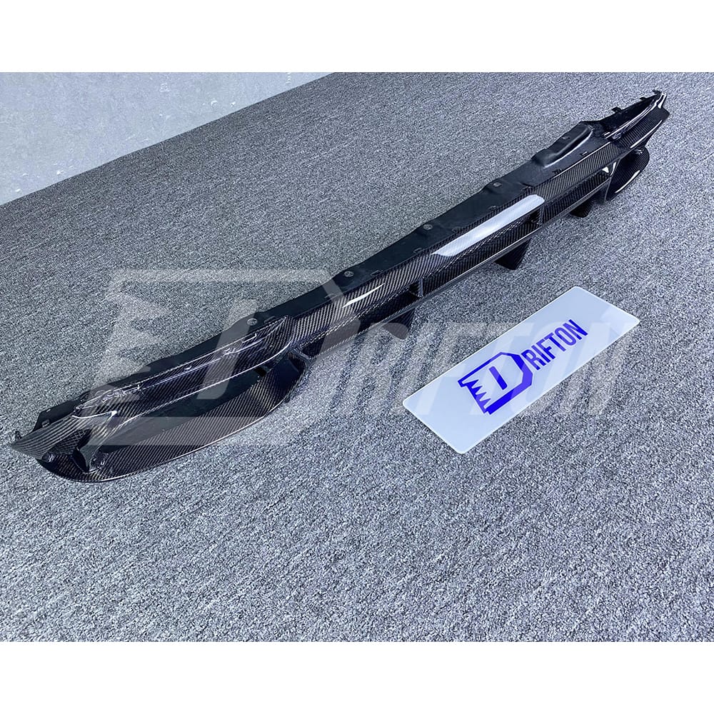 A Style Carbon Fiber Rear Diffuser For Alfa Romeo Giulia Base Ti 2016-2023