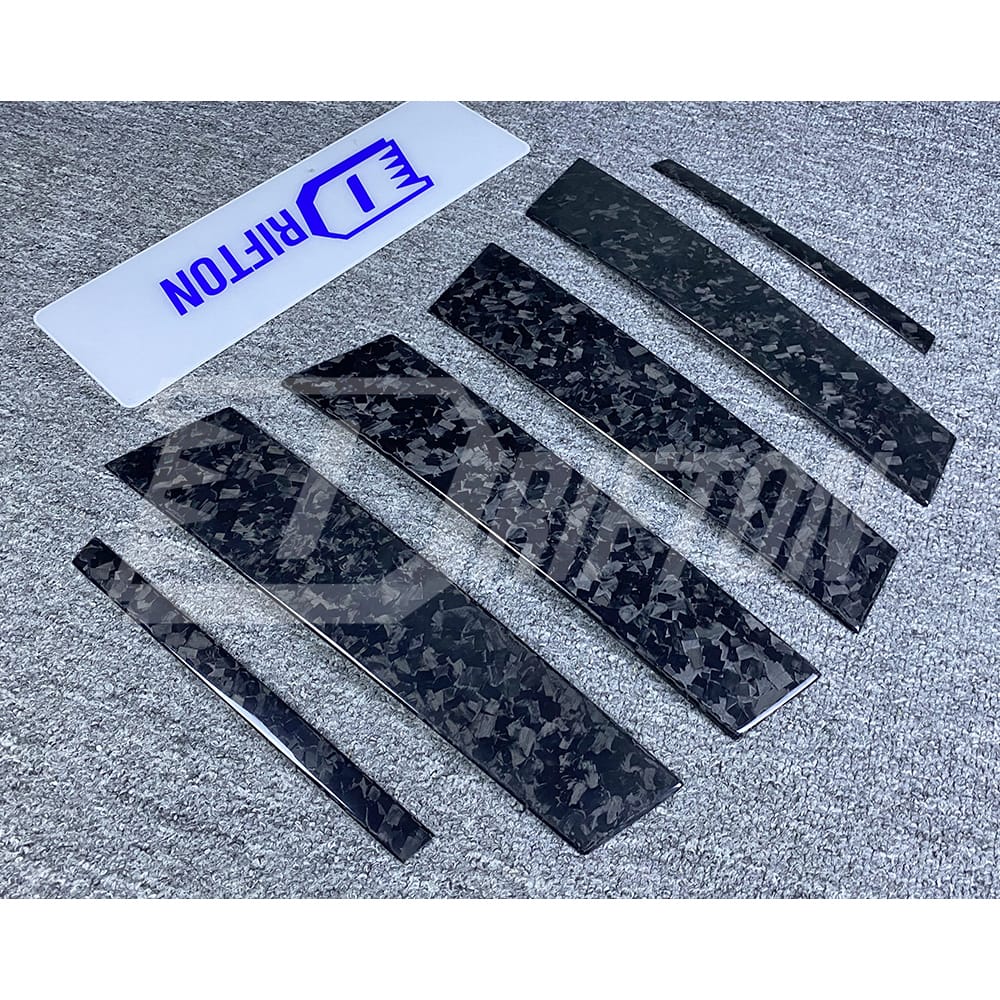 Dry Forged Carbon Fiber B Pillar For Alfa Romeo Giulia Quadrifoglio 2016-2023