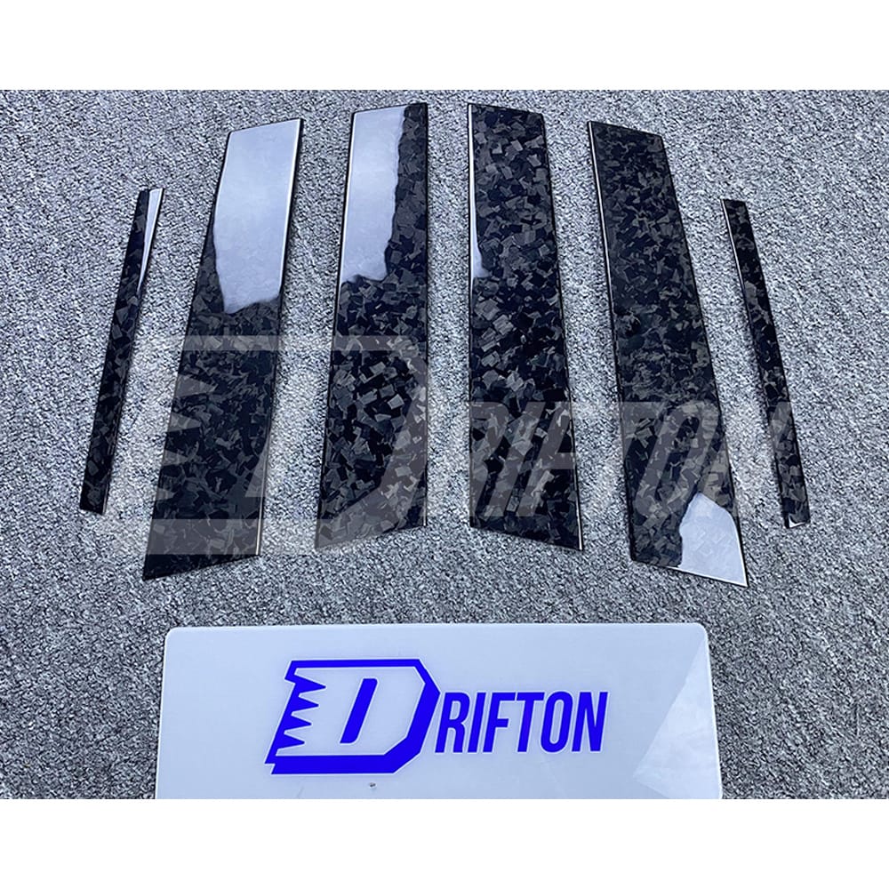 Dry Forged Carbon Fiber B Pillar For Alfa Romeo Giulia Quadrifoglio 2016-2023