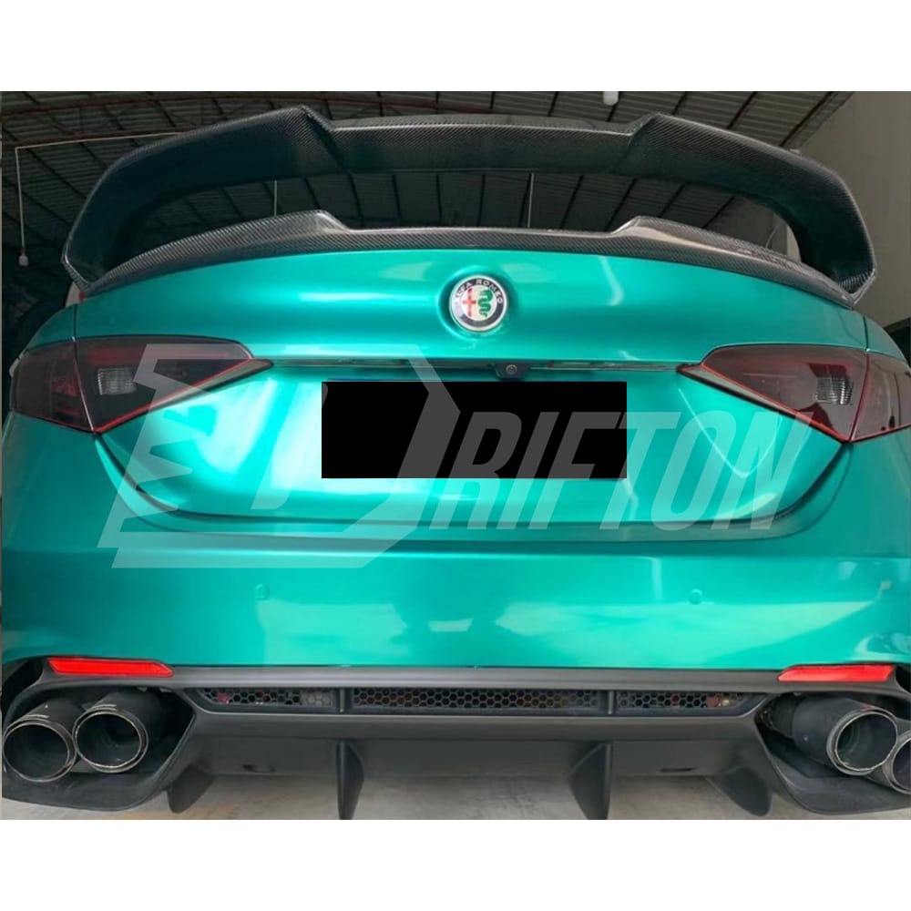 GTAM Style Carbon Fiber Rear Spoiler For Alfa Romeo Giulia 2016-2023