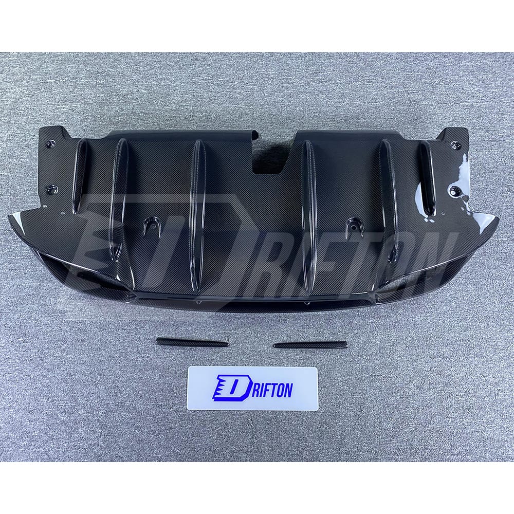 Quadrifoglio Style Carbon Fiber Rear Diffuser For Alfa Romeo Giulia Sport Milano 2016-2023
