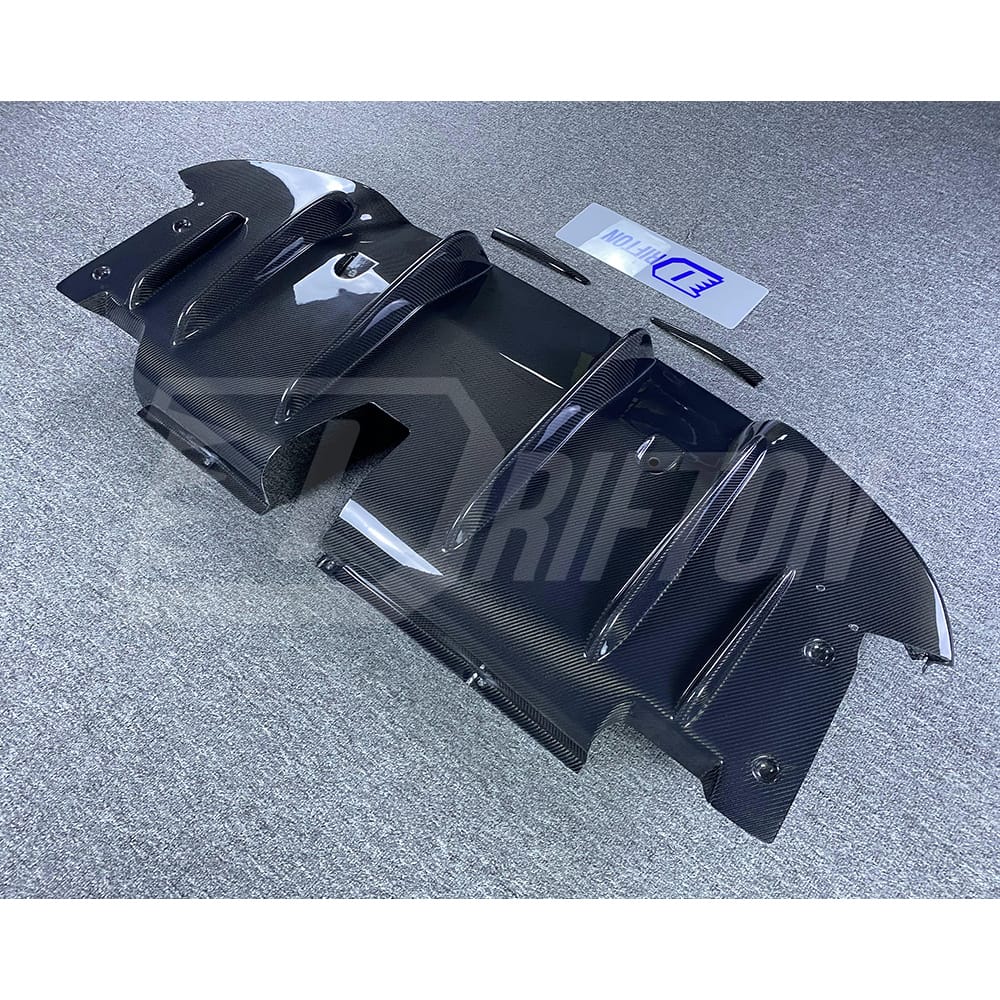 Quadrifoglio Style Carbon Fiber Rear Diffuser For Alfa Romeo Giulia Sport Milano 2016-2023