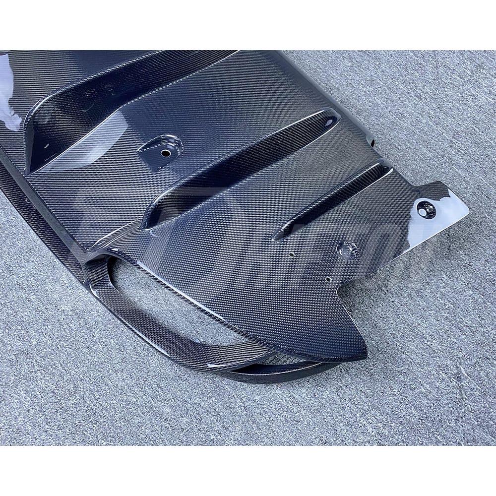 Quadrifoglio Style Carbon Fiber Rear Diffuser For Alfa Romeo Giulia Sport Milano 2016-2023