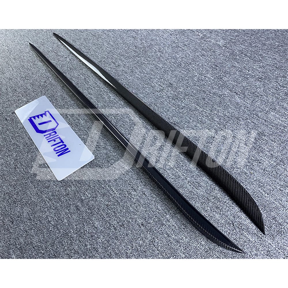 Quadrifoglio Style Carbon Fiber Side Skirt Trim For Alfa Romeo Giulia 2016-2023