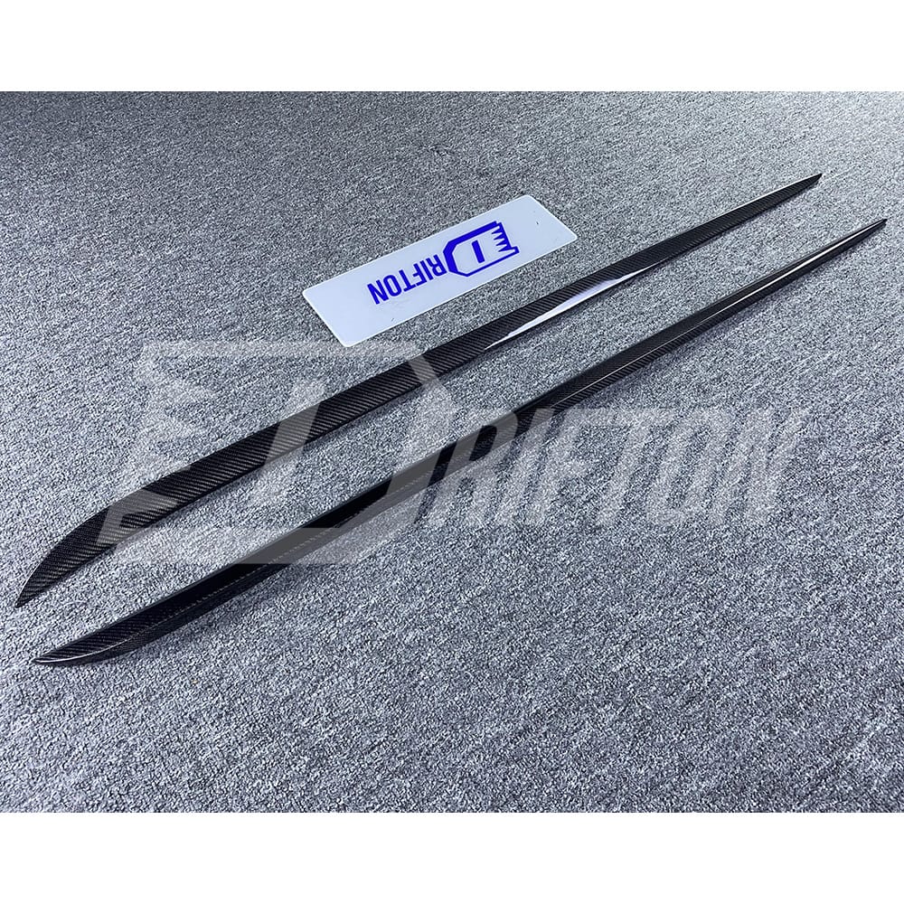 Quadrifoglio Style Carbon Fiber Side Skirt Trim For Alfa Romeo Giulia 2016-2023
