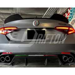 GTA Style Carbon Fiber Trunk Spoiler For Alfa Romeo Giulia 2016-2023