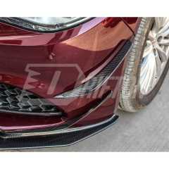 Carbon Fiber Front Bumper Canards For Alfa Romeo Giulia Base Ti 2016-2023