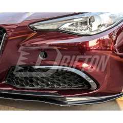 B Style Carbon Fiber Front Bumper Vent Trim For Alfa Romeo Giulia Base Ti 2016-2023