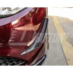 B Style Carbon Fiber Front Bumper Canards For Alfa Romeo Giulia Base Ti 2016-2023