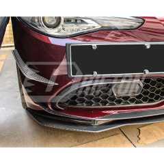B Style Carbon Fiber Front Bumper Canards For Alfa Romeo Giulia Base Ti 2016-2023