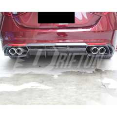 A Style Carbon Fiber Rear Diffuser For Alfa Romeo Giulia Base Ti 2016-2023