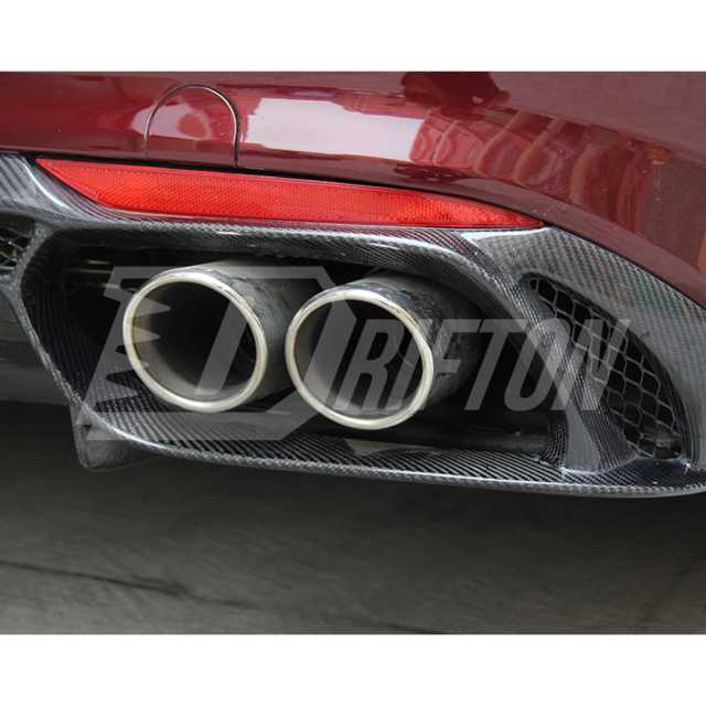 A Style Carbon Fiber Rear Diffuser For Alfa Romeo Giulia Base Ti 2016-2023