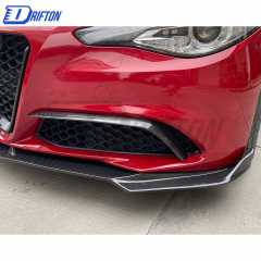 C Style Carbon Fiber Front Lip For Alfa Romeo Giulia Base Ti 2016-2023