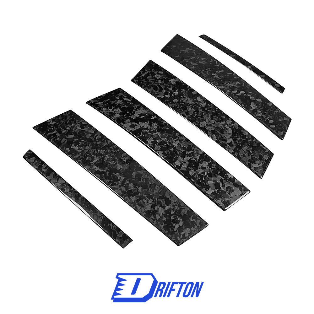 Dry Forged Carbon Fiber B Pillar For Alfa Romeo Giulia Quadrifoglio 2016-2023