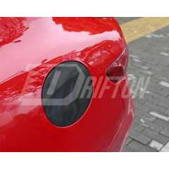 Dry Forged Carbon Fiber Gas Fuel Filler Tank Cover For Alfa Romeo Giulia Quadrifoglio 2016-2023