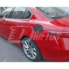 Dry Forged Carbon Fiber Gas Fuel Filler Tank Cover For Alfa Romeo Giulia Quadrifoglio 2016-2023