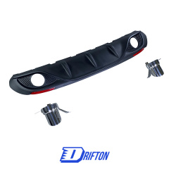 Plastic Rear Diffuser For Alfa Romeo Giulia Base Ti 2016-2023