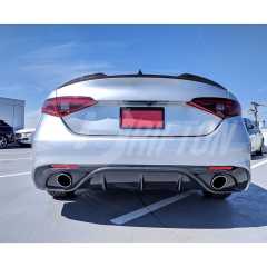 Plastic Rear Diffuser For Alfa Romeo Giulia Base Ti 2016-2023