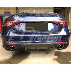 Plastic Rear Diffuser For Alfa Romeo Giulia Base Ti 2016-2023