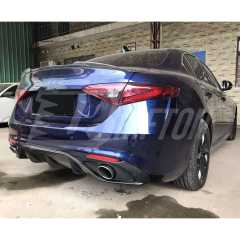 Plastic Rear Diffuser For Alfa Romeo Giulia Base Ti 2016-2023