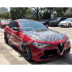 Quadrifoglio Style Carbon Fiber Hood For Alfa Romeo Giulia & Quadrifoglio 2016-2023