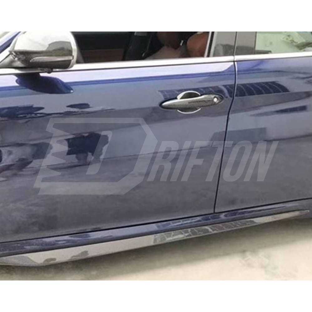 Quadrifoglio Style Carbon Fiber Side Skirt Trim For Alfa Romeo Giulia 2016-2023