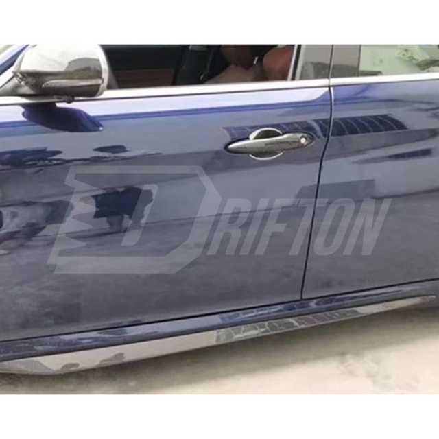 Quadrifoglio Style Carbon Fiber Side Skirt Trim For Alfa Romeo Giulia 2016-2023