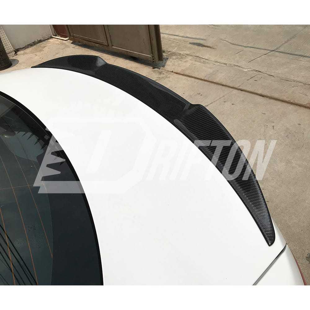 Quadrifoglio Style Dry Carbon Fiber Rear Trunk Wing Spoiler For Alfa Romeo Giulia 2016-2023