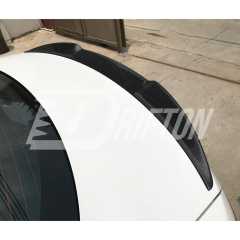 Quadrifoglio Style Dry Carbon Fiber Rear Trunk Wing Spoiler For Alfa Romeo Giulia 2016-2023