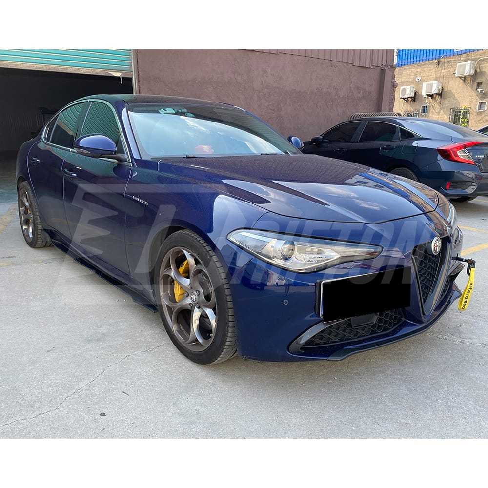 Madness Style Carbon Fiber Side Skirt For Alfa Romeo Giulia 2016-2023