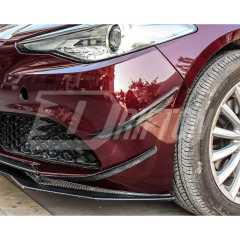 Carbon Fiber Front Bumper Canards For Alfa Romeo Giulia Base Ti 2016-2023