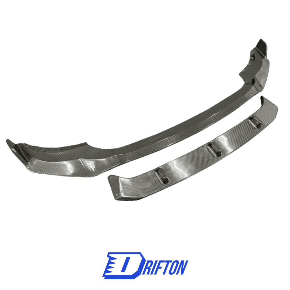 Black Knight Style Carbon Fiber Front Lip For BMW X5 G05 2019-2023