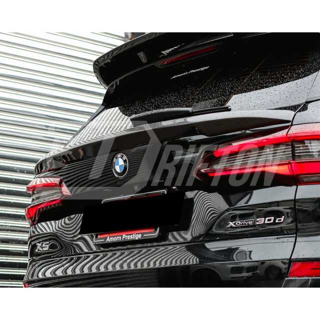 Black Knight Style Carbon Fiber Rear Spoiler For BMW X5 G05 2019-2023