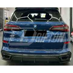 Black Knight Style Carbon Fiber Rear Diffuser For BMW X5 G05 2019-2023