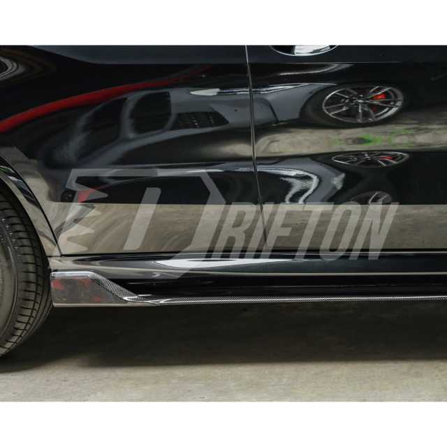 Black Knight Style Carbon Fiber Side Skirt For BMW X5 G05 2019-2023