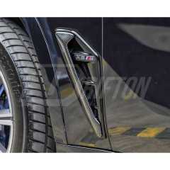 Carbon Fiber Fender Vent Trim Cover For BMW X5 G05 2019-2023