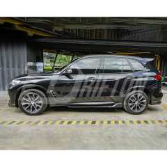 Black Knight Style Carbon Fiber Side Skirt For BMW X5 G05 2019-2023