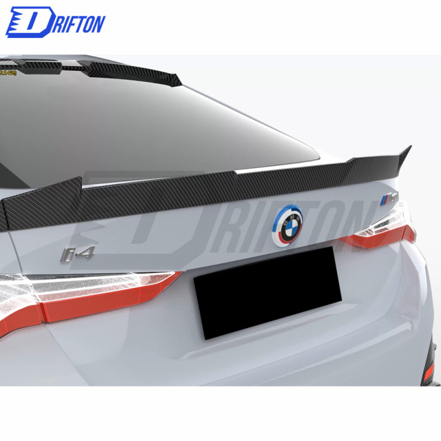 M Style Dry Carbon Fiber Trunk Spoiler For BMW i4 2021-2024